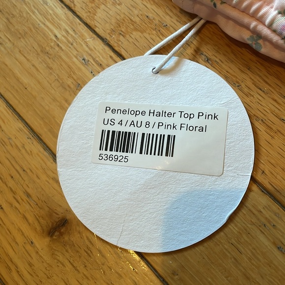 NWT Princess Polly Penelope Halter Top Pink - Picture 4 of 6